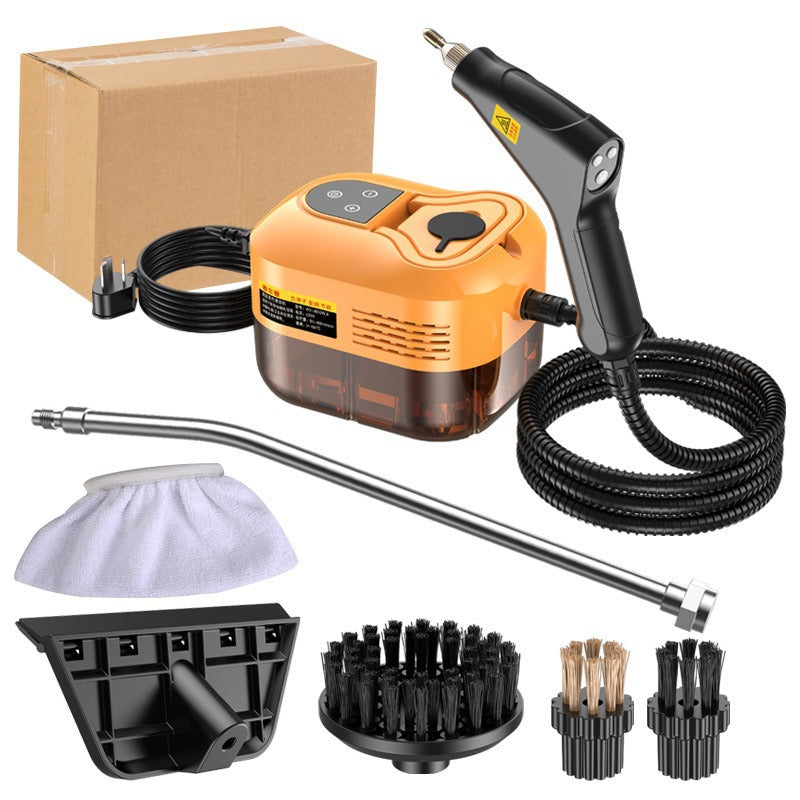 Portable Handheld Steam Cleaner with 9 Accessories, Adjustable Levels, Fast Heat-Up Steamer for Kitchen, Bathroom, Tile & Car Cleaning
