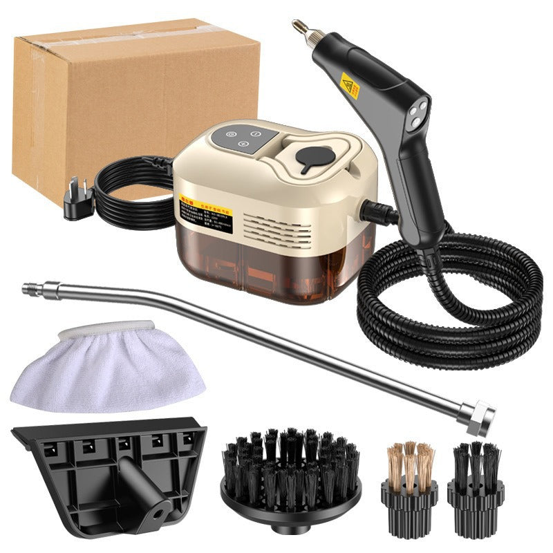 Portable Handheld Steam Cleaner with 9 Accessories, Adjustable Levels, Fast Heat-Up Steamer for Kitchen, Bathroom, Tile & Car Cleaning